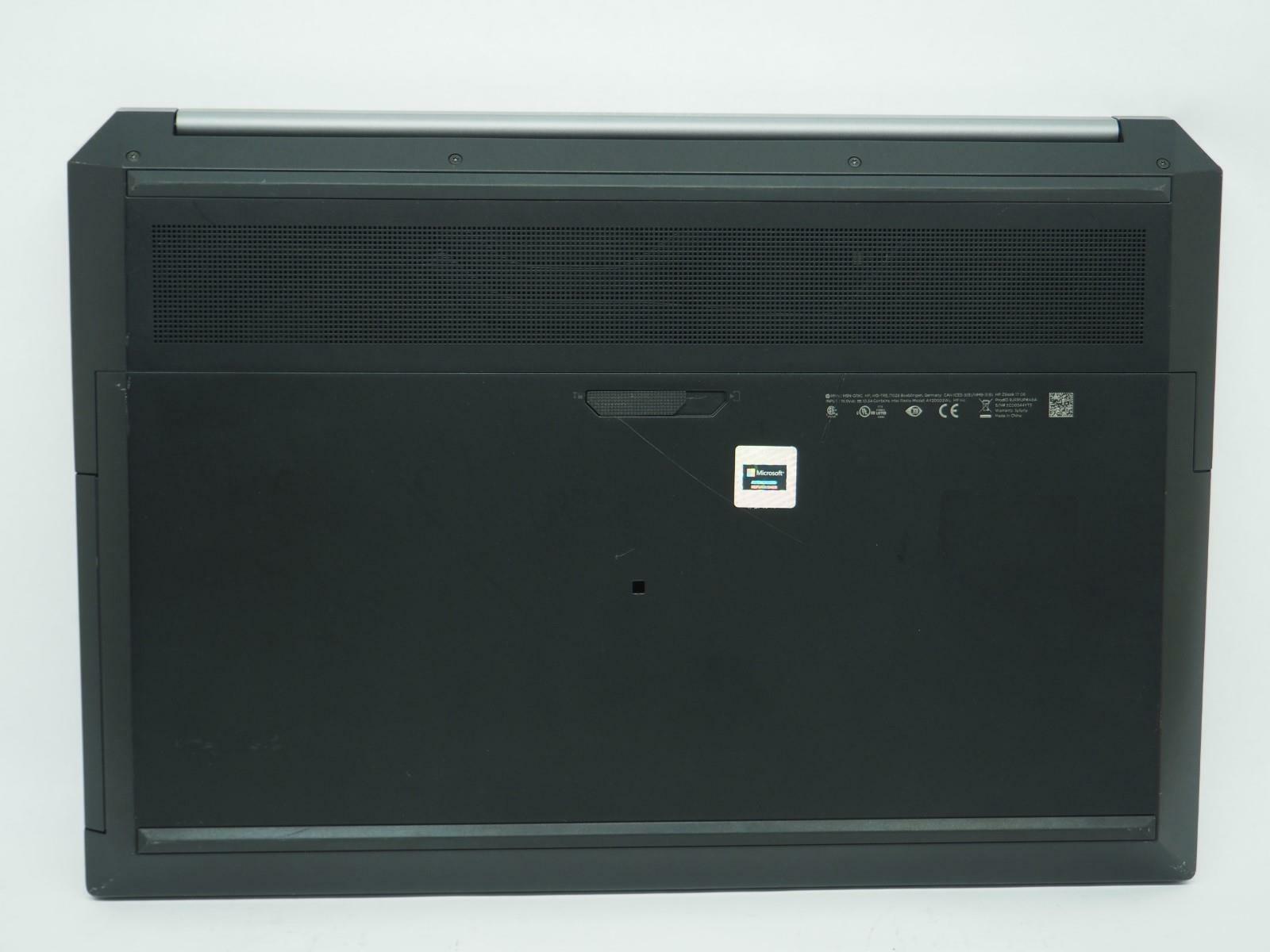 HP ZBOOK 17 G6 17" Intel Core i7-9850H 2.60GHz 32GB RAM 512GB NVMe No Adapter