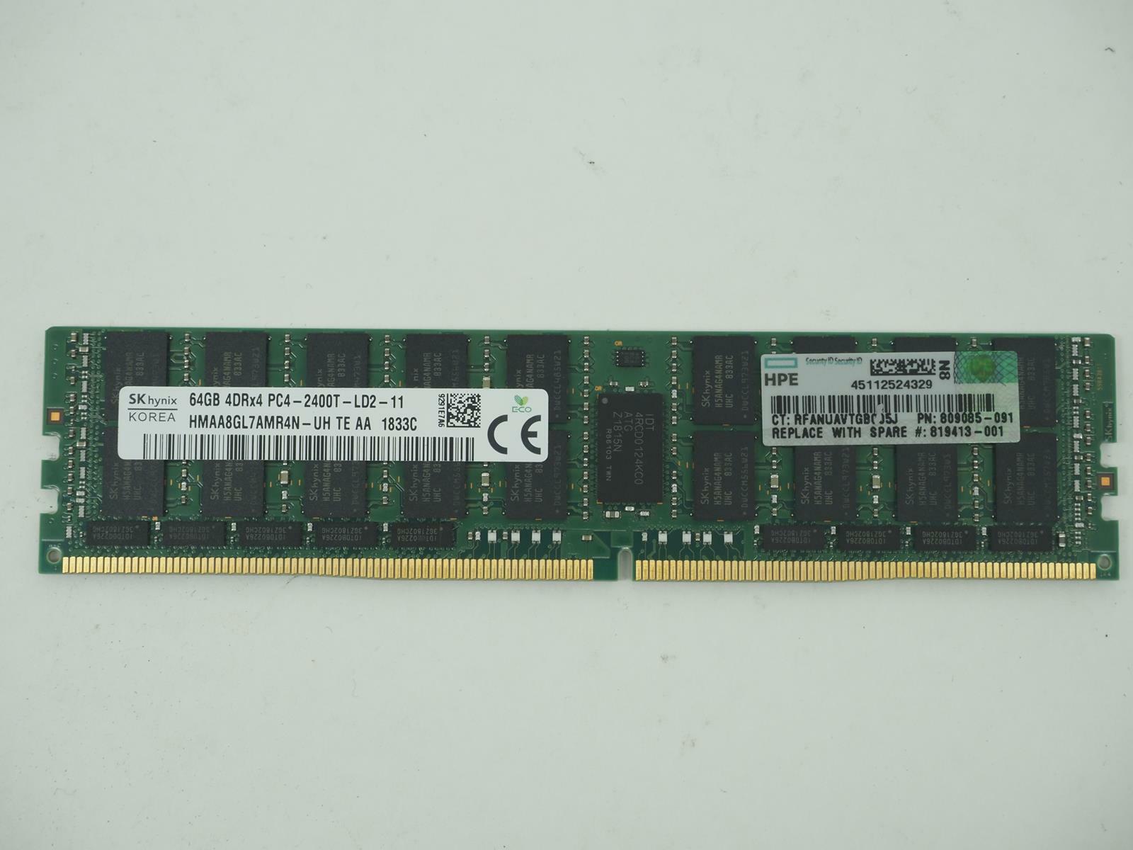 SK HYNIX 64GB PC4-2400T Server Ram / ECC Memory - HMAA8GL7AMR4N - UH TE AA