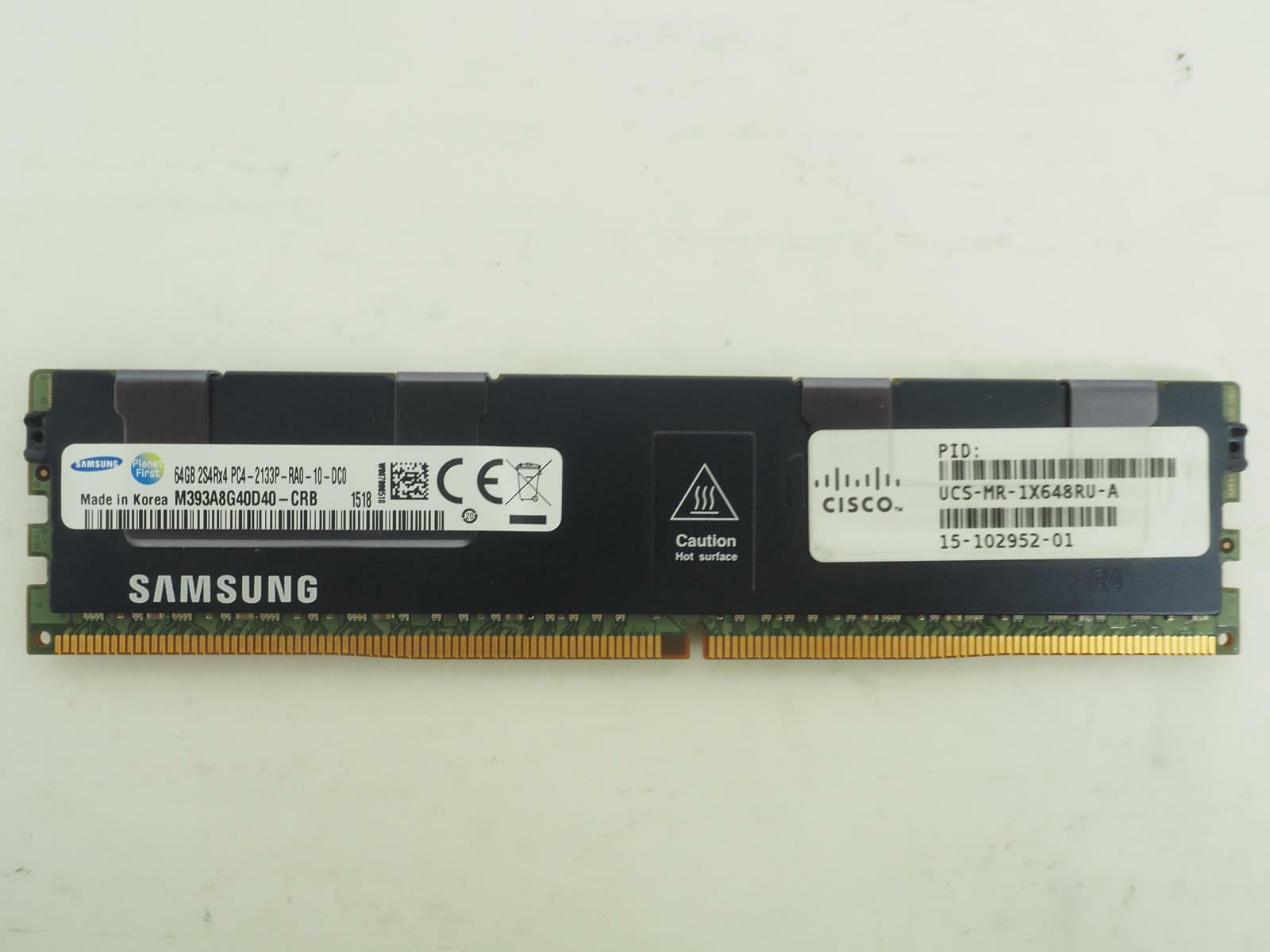 Samsung 64GB PC4-17000 DDR4-2133MHz Server Ram / ECC Memory - M393A8G40D40-CRB