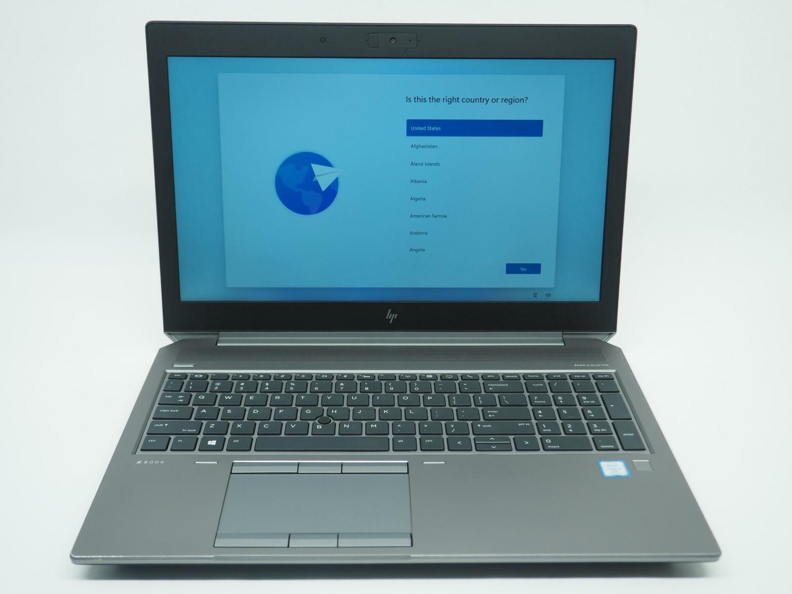 HP ZBOOK 15 G5 15.5" Intel Core i7-8850H 2.60GHz 32GB RAM 1TB NVMe No Adapter