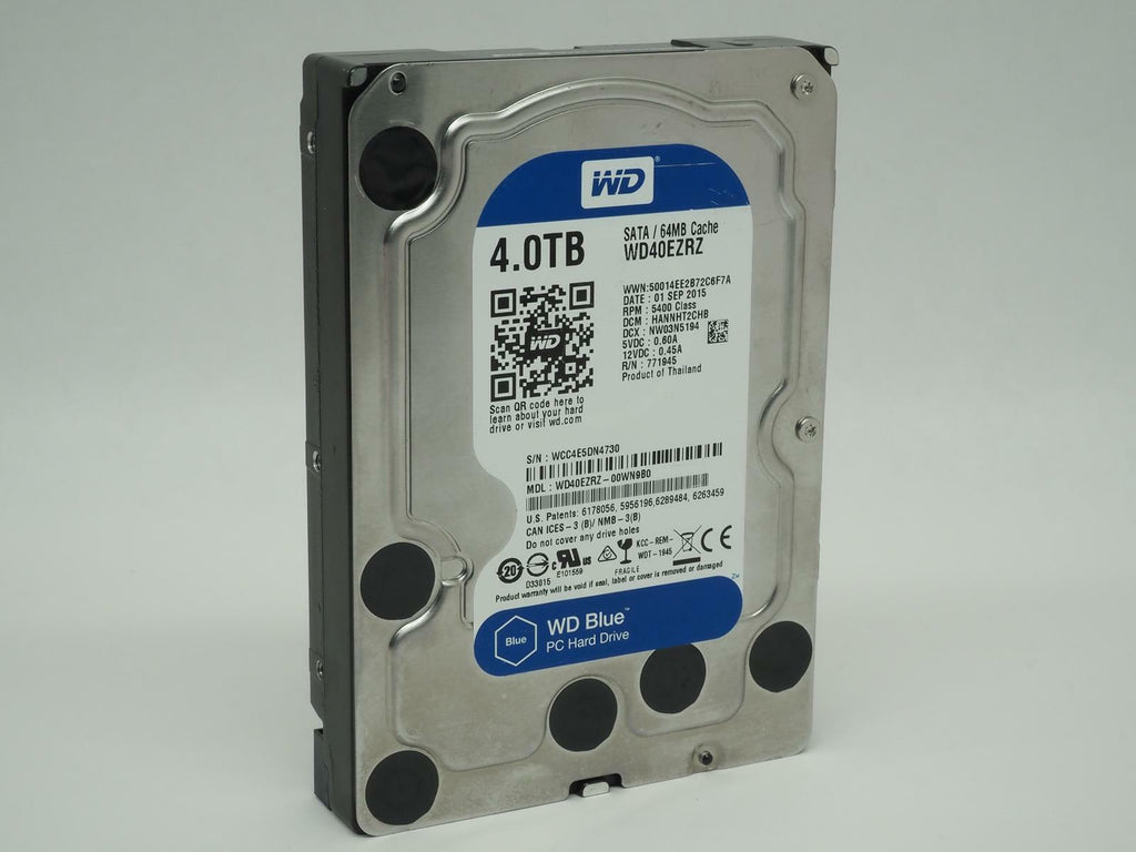 WESTERN DIGITAL WD BLUE WD40EZRZ 4TB 3.5" Desktop SATA HDD Tested, Wiped