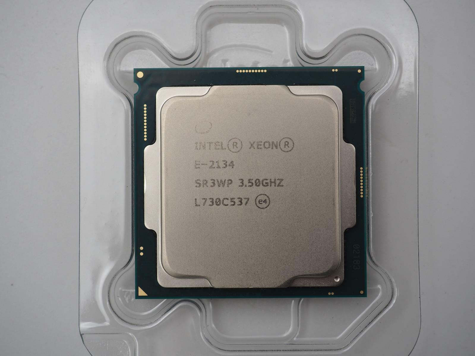 INTEL XEON E-2134 Quad-Core 3.50GHz FCLGA1151 CPU Processor Tested Working