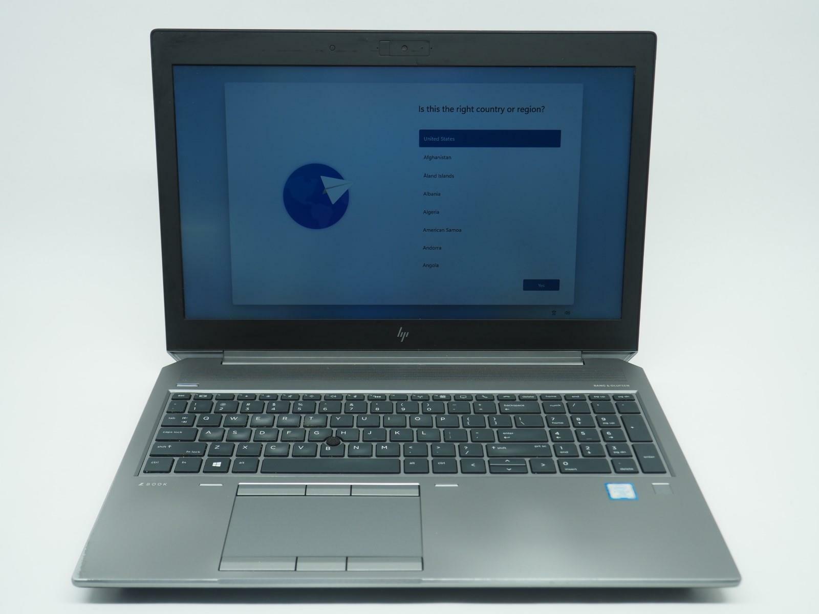 HP ZBOOK 15 G5 15.5" Intel Core i7-8850H 2.60GHz 32GB RAM 512GB NVMe