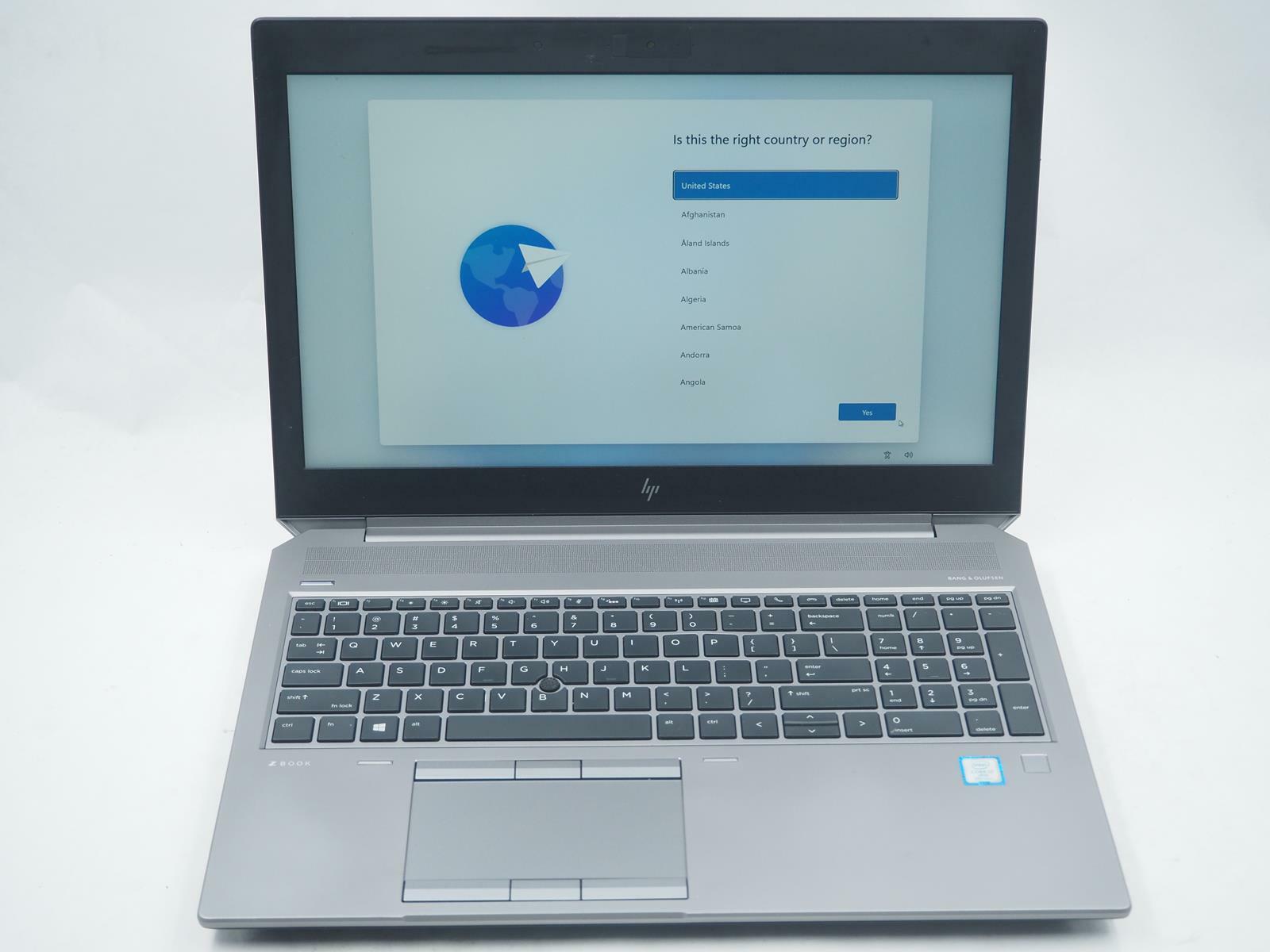 HP ZBOOK 15 G5 15.5" Intel Core i7-8850H 2.60GHz 32GB RAM 1TB SSD