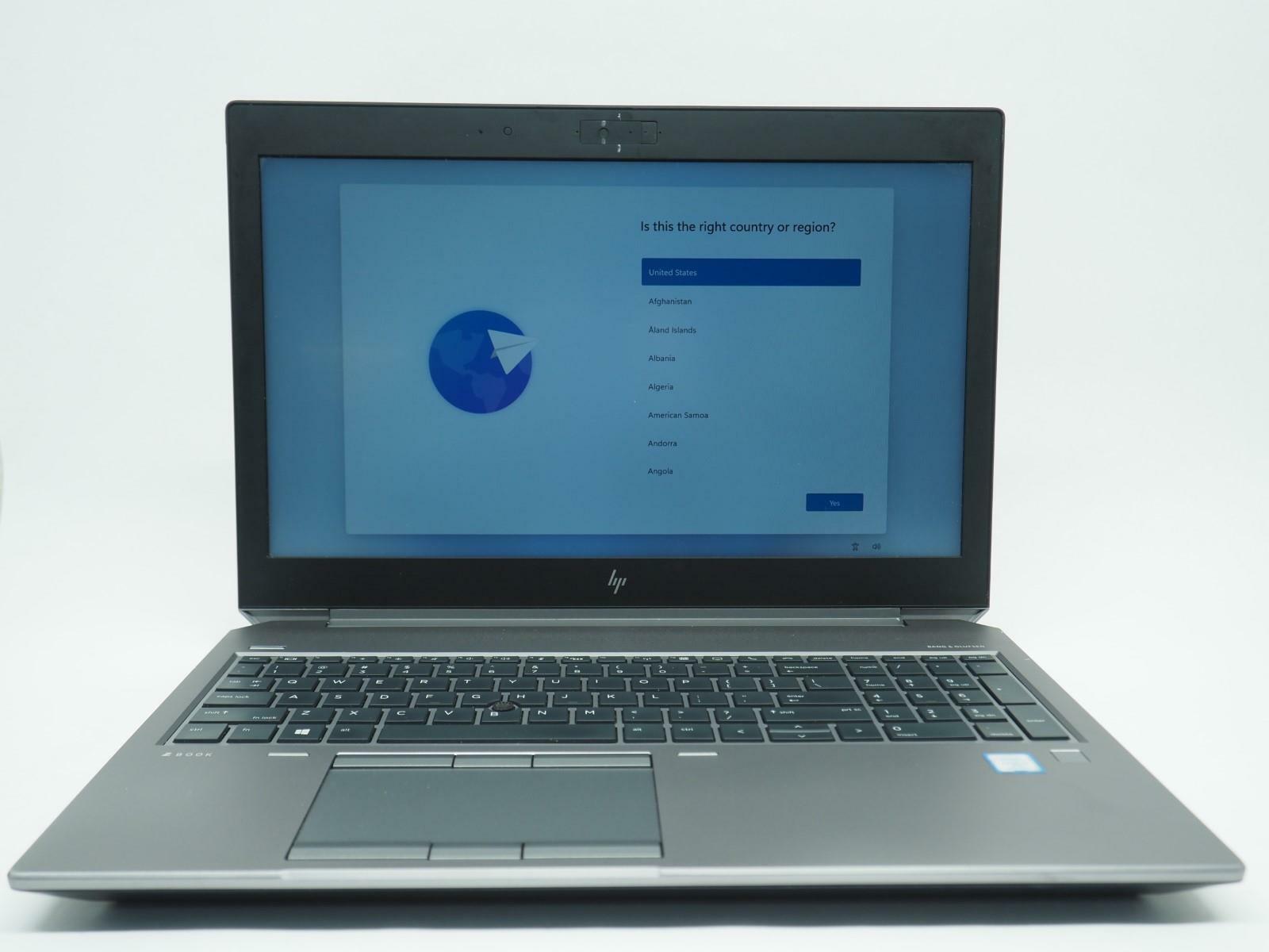 HP ZBOOK 15 G5 15.5" Intel Core i7-8850H 2.60GHz 32GB RAM 512GB NVMe