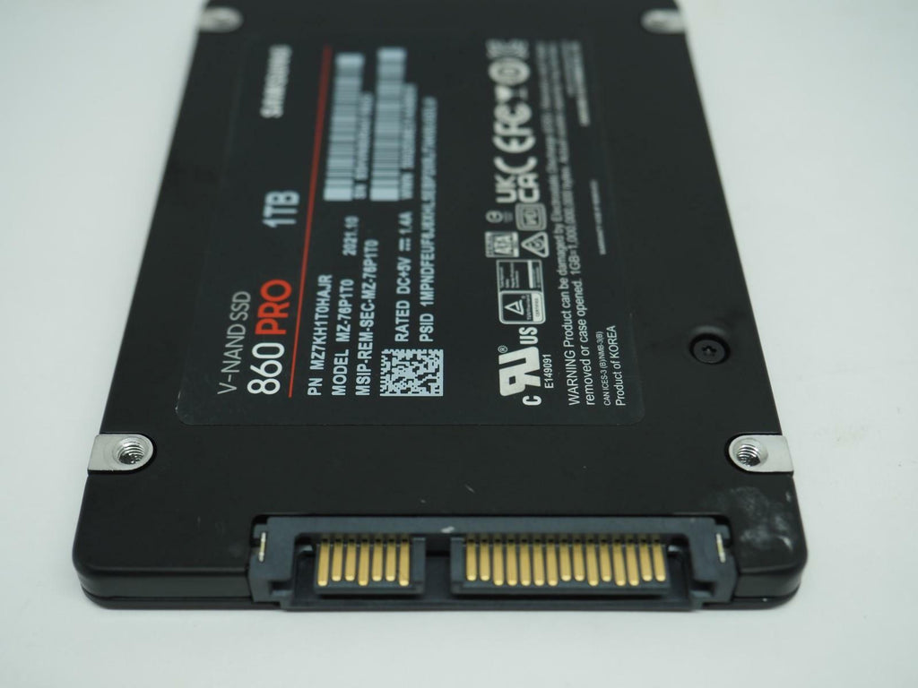 Samsung 860 PRO 1TB 2.5" SATA V-NAND SSD Tested, Wiped - MZ-76P1T0