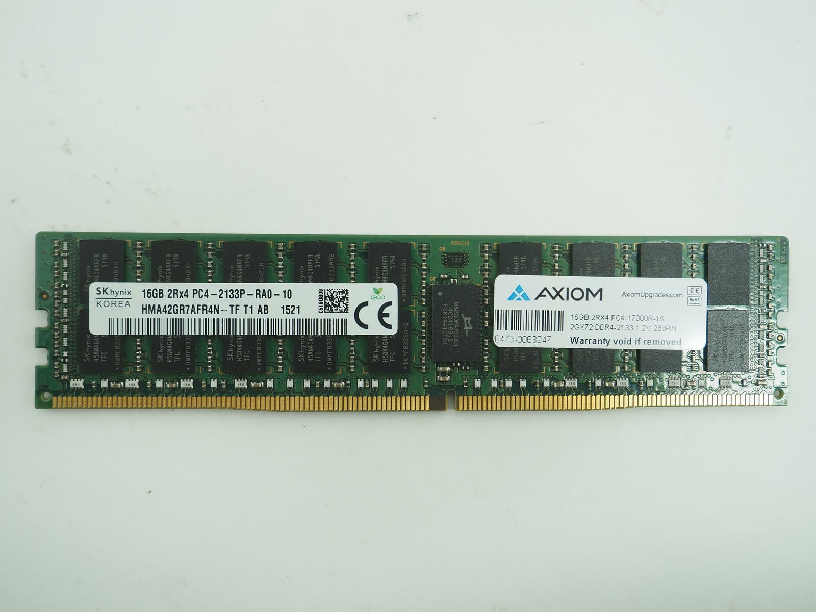 SK HYNIX 16GB PC4-2133P Server Ram / ECC Memory - HMA42GR7AFR4N - TF T1 AB