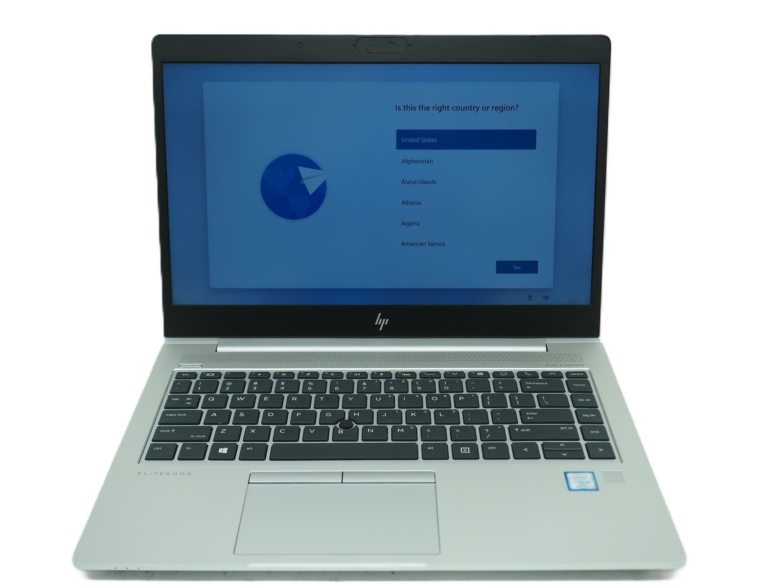 HP ELITEBOOK 840 G5 14" Intel Core i5-8350U 1.70GHz 8GB RAM 256GB NVMe