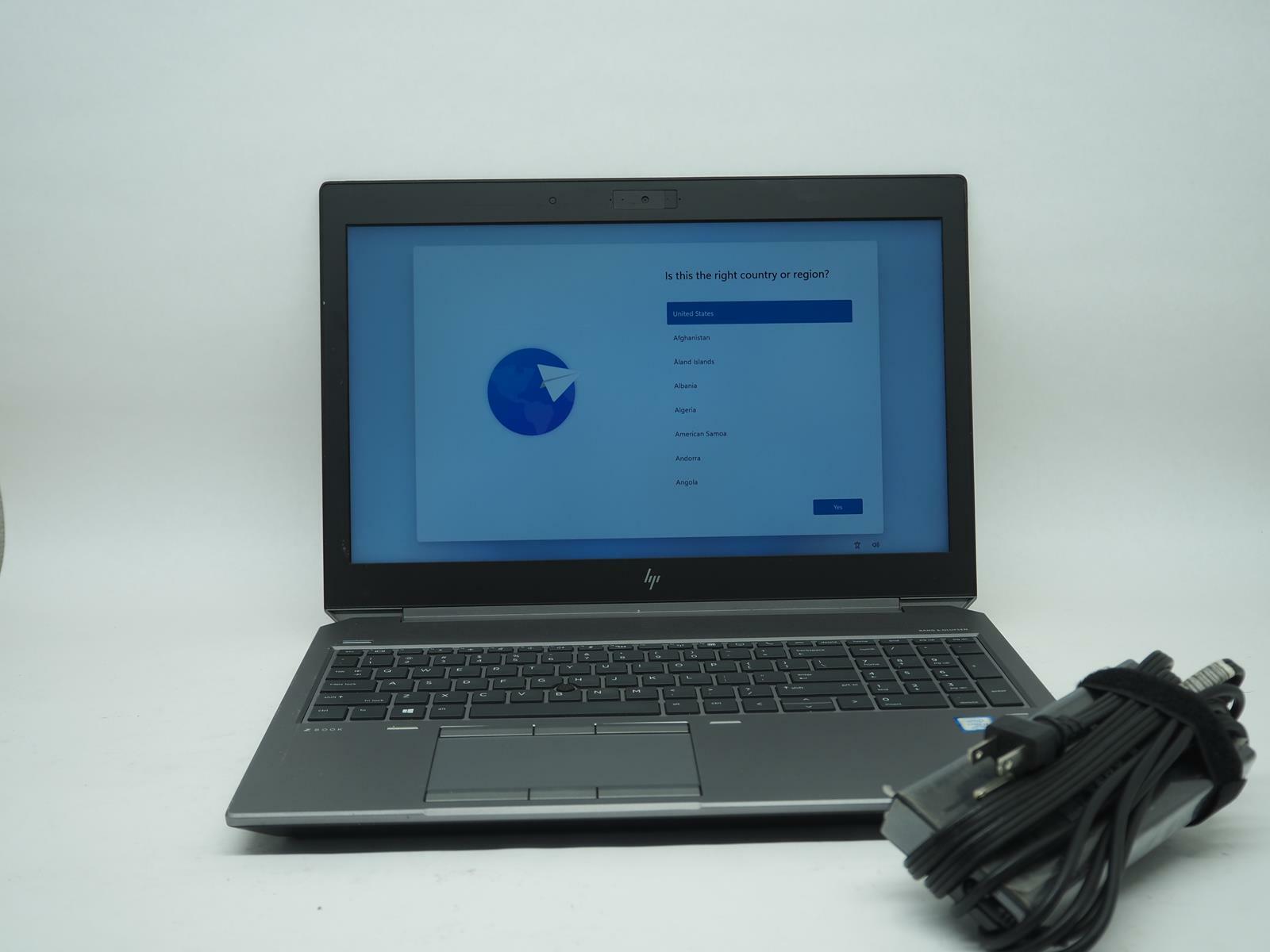 HP ZBOOK 15 G5 15.5" Intel Core i7-8850H 2.60 GHz 48 GB RAM 1TB SSD