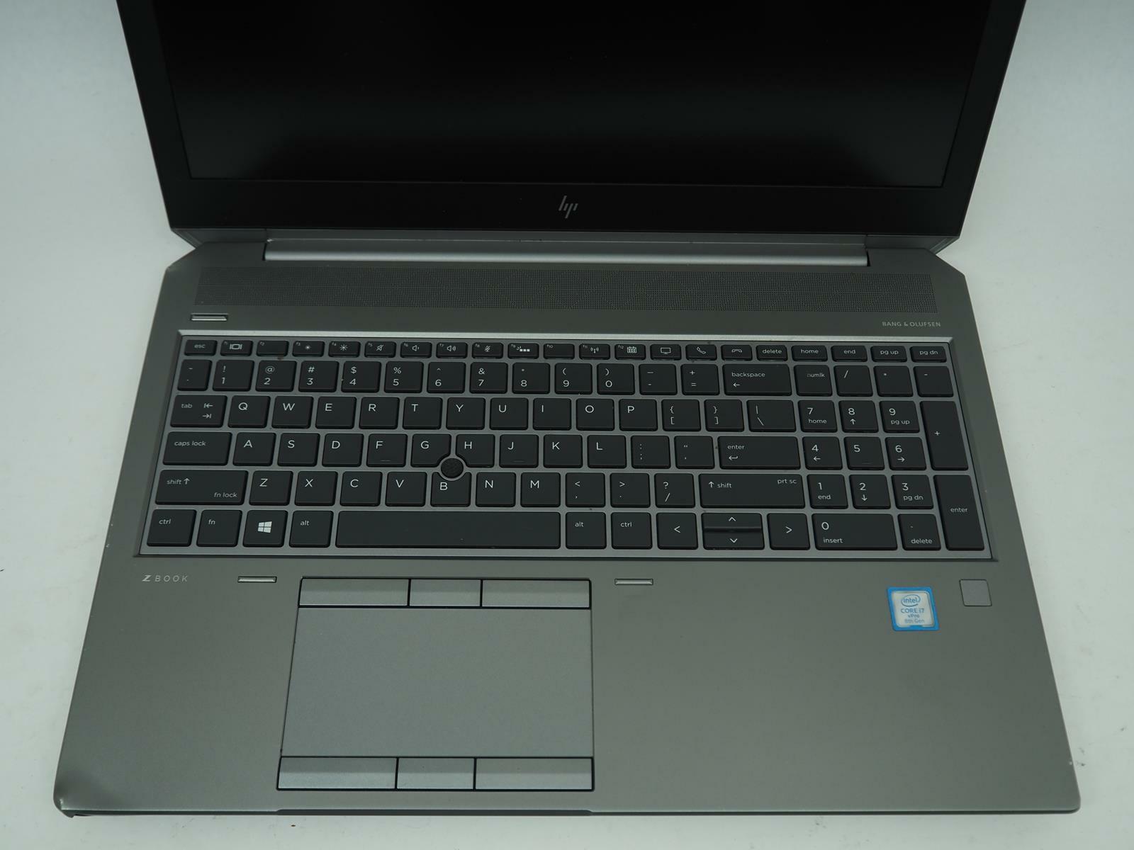 HP ZBOOK 15 G5  15.5" Intel i7-8850H  2.60GHz 32 GB RAM 512 GB NVMe No Adapter