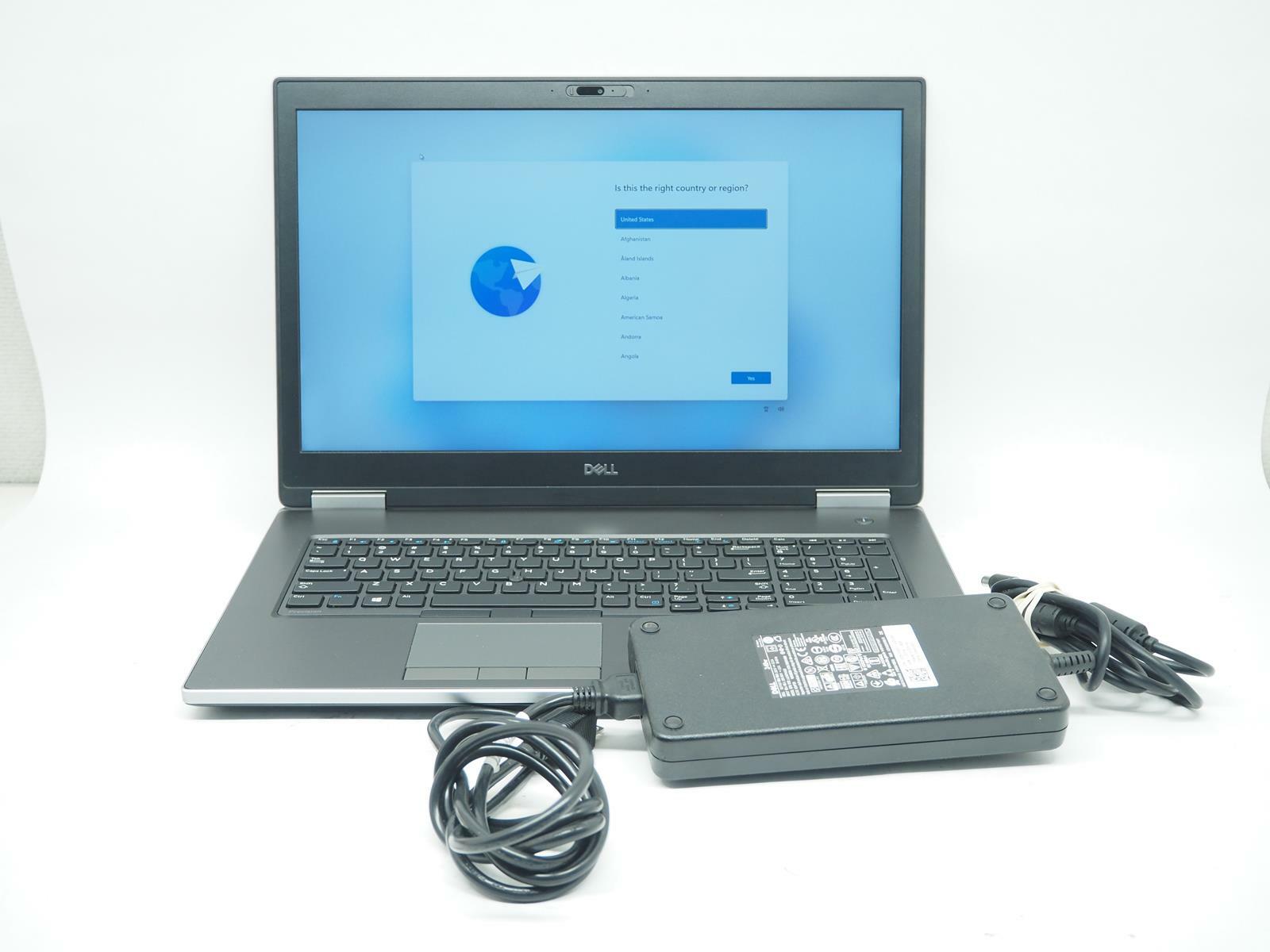 DELL  PRECISION 7740 17.3" Intel Core i7-9850H  2.60GHz 32GB RAM 512GB NVMe