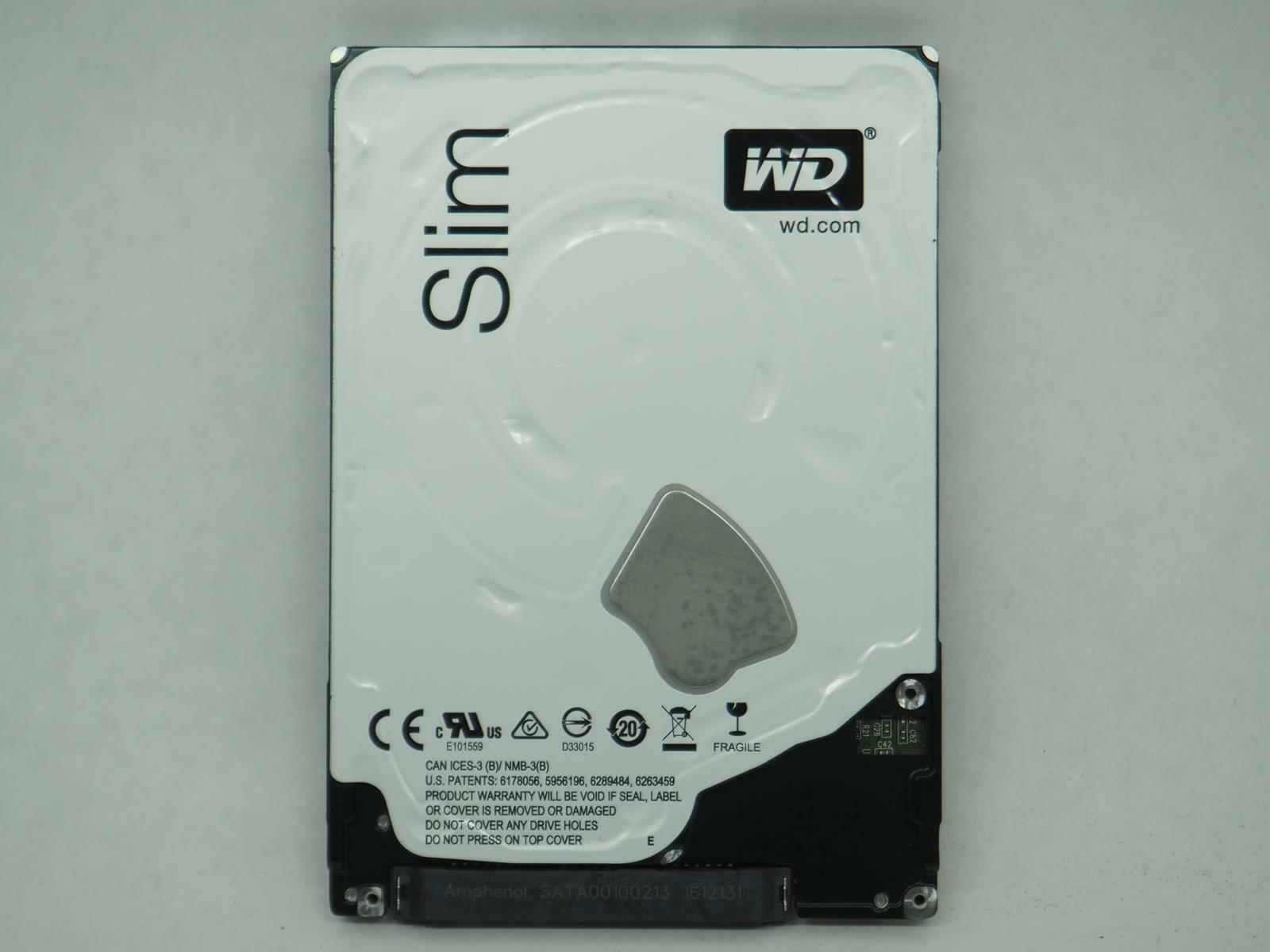 WD Blue Slim 1TB 2.5" SATA HDD Laptop Hard Drive Tested, Wiped -WD10SPCX
