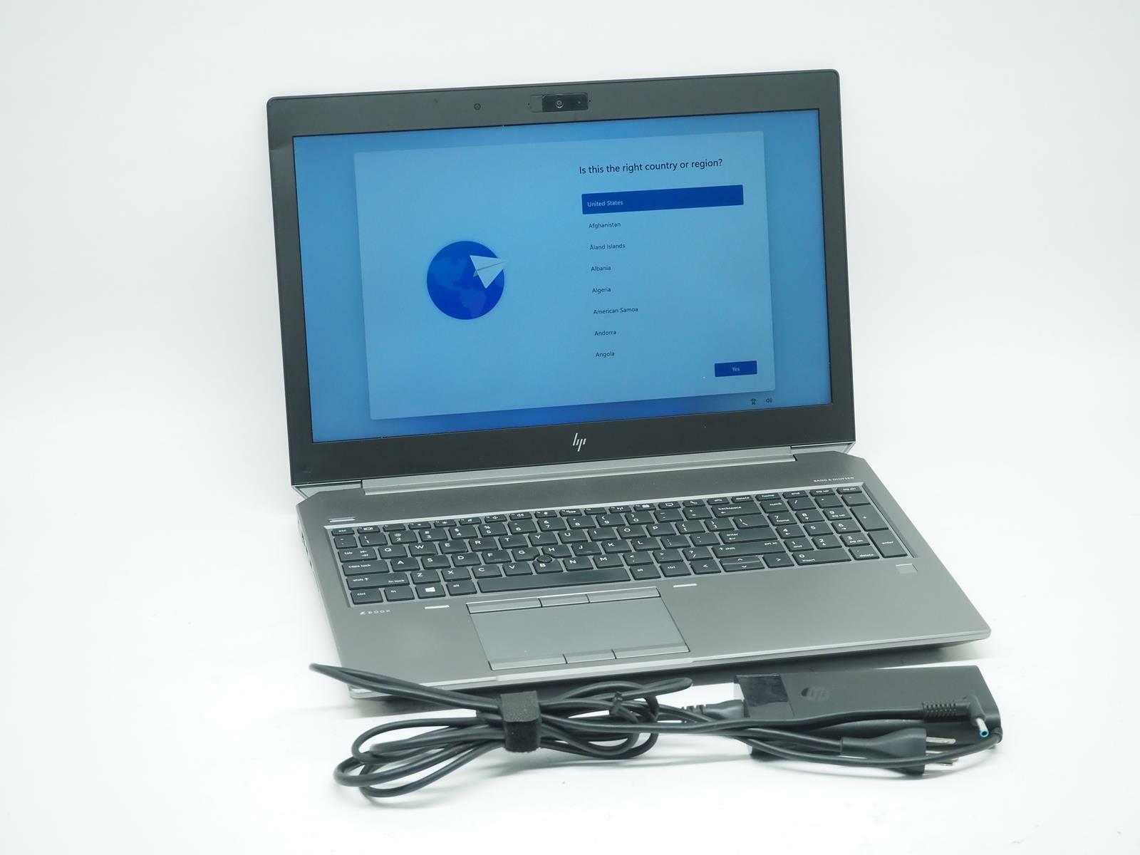 HP ZBOOK 15 G5 15.5"  Intel Core i7-8850H 2.60GHz 32 GB RAM 51 2GB NVMe