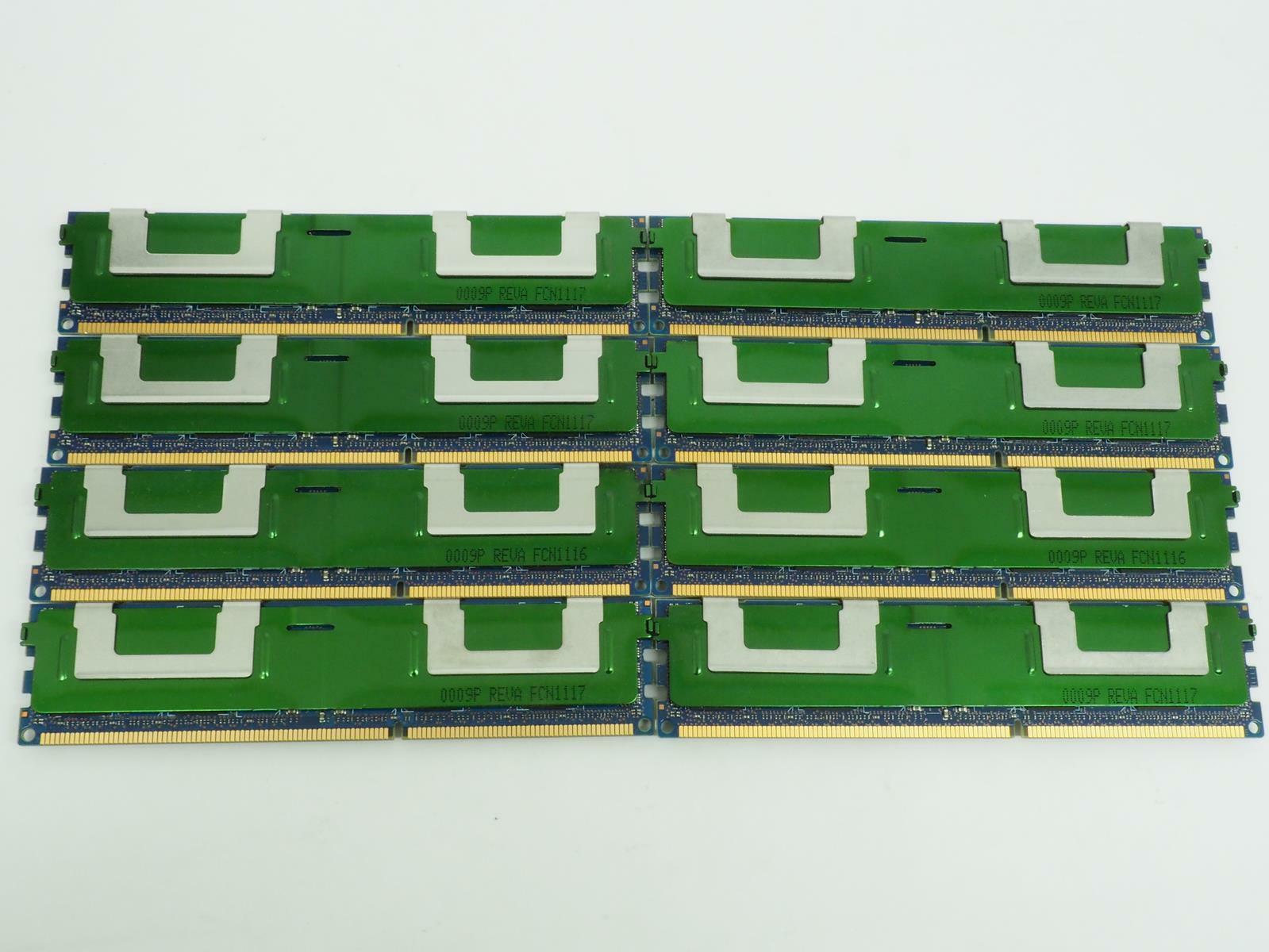 Lot of 8 NANYA GB PC3-10600R Server Ram / Memory - NT8GC72B4NB1NK-CG