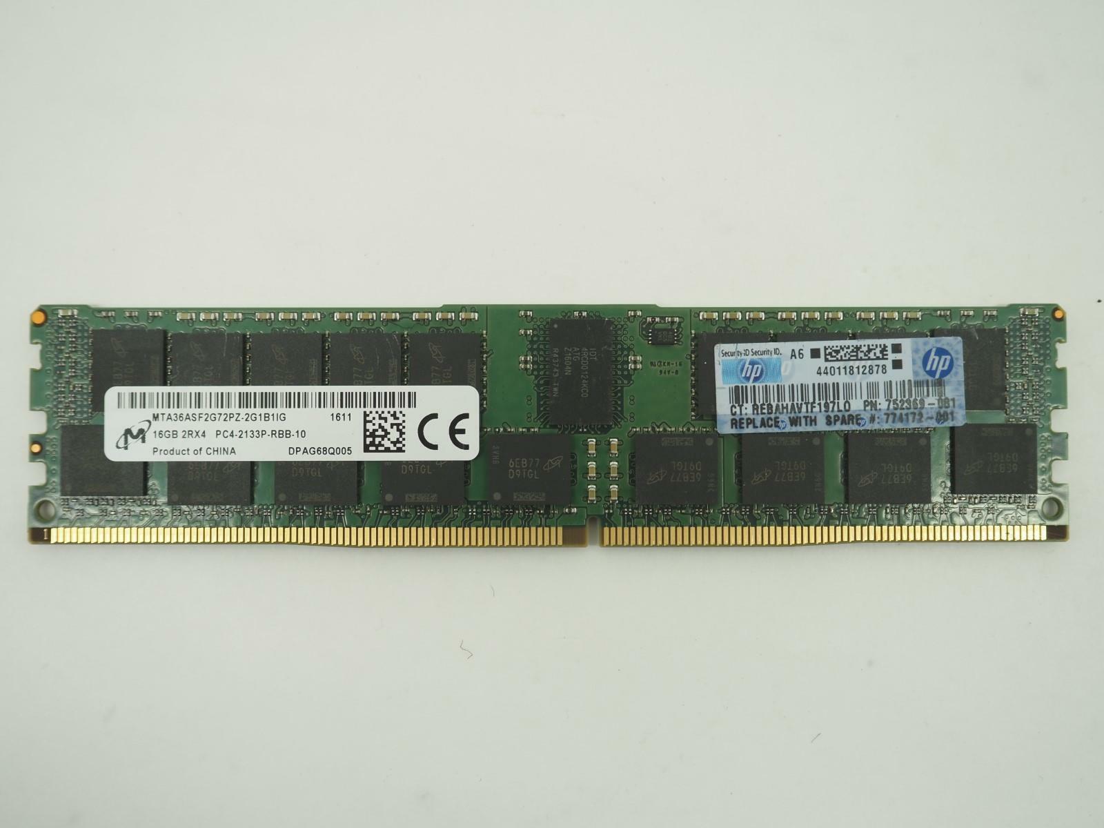 MICRON 16GB PC4-2133P ECC Ram / Server Memory - MTA36ASF2G72PZ-2G1B1IG