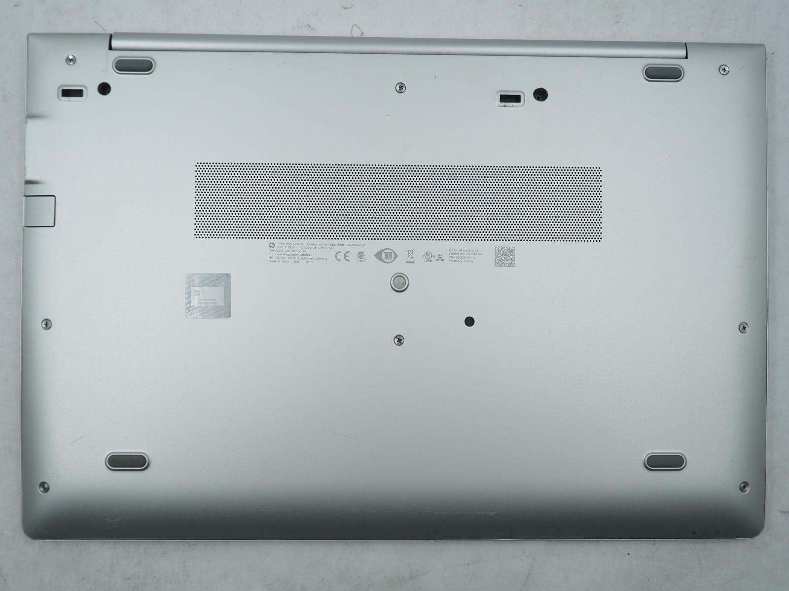 HP ELITEBOOK 850 G6 15.5" Intel Core i7-8665U 1.90GHz 32GB RAM 1TB NVMe